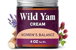 SMNUTRITION Wild Yam Cream for Hormone Balance | 3450mg Wild Yam for Herbal Menopause & PMS Support | Enriched with Vitex, Black Cohosh, Lavender & More | Estrogen & Progesterone Free Balancing Cream | 4 Oz.