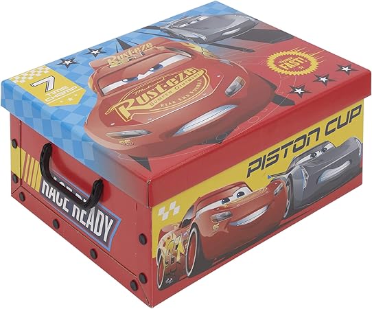 Caja de almacenamiento de juguetes para niños Disney 1 Box Cars 3: Amazon.es: Hogar