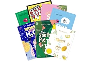 FACETORY K Beauty Face Mask Skin Care - BEST OF 7 COLLECTION Sheet Mask Set | Natural Premium Korean Face Mask For All Skin Types - No Sulfates No Parabens (7 pc)