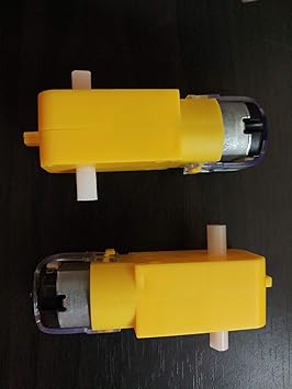 planmystudy Bo Motor Small Size with Gearbox Low RPM 800 gr cm (3 to 12V, Yellow)