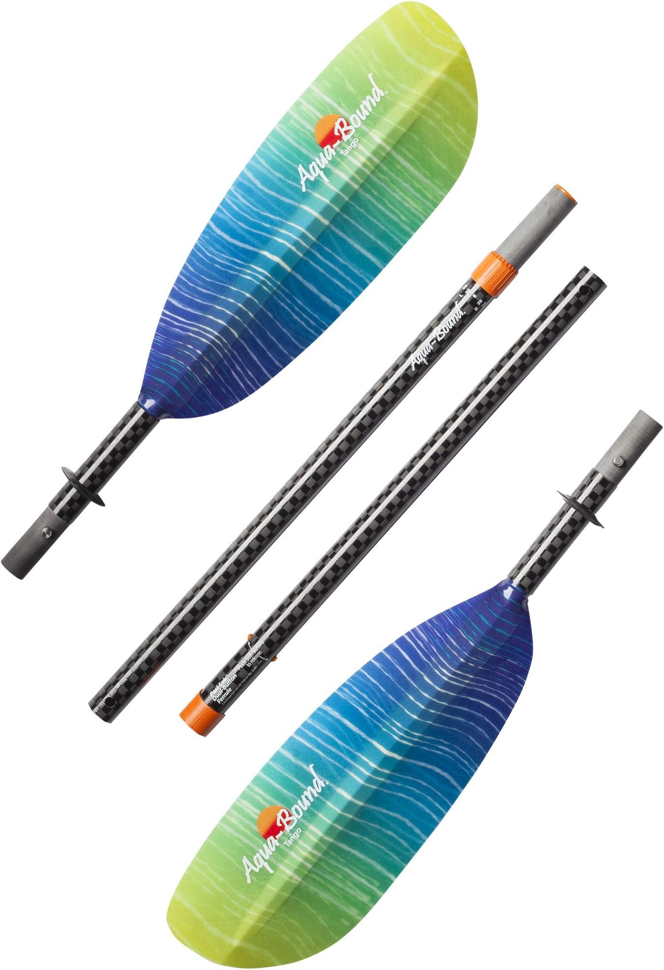 AQUA BOUND Tango Fiberglass Straight Shaft 4-Piece Kayak Paddle