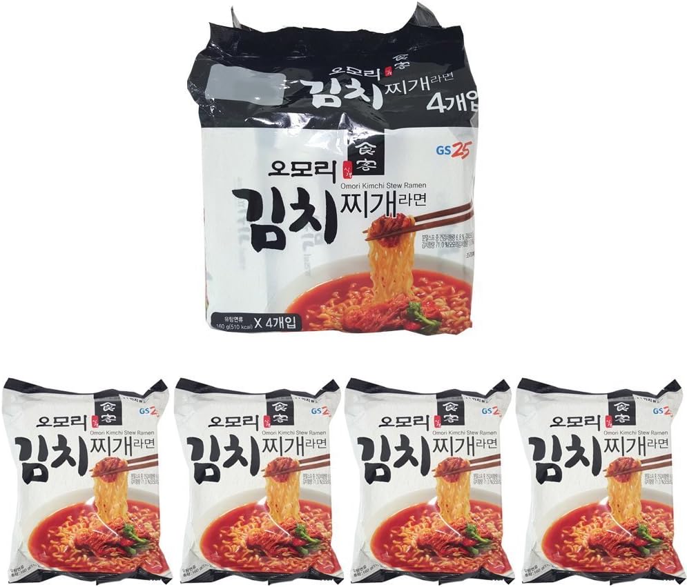 [Paldo] GS25 Omori Kimchi stew Ramen (Pack of 4) / Korean food/Korean ramen (overseas direct shipment)