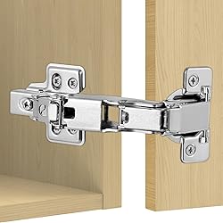 2-Pack Cabinet Hinges, 175/165 Degree Half Overlay