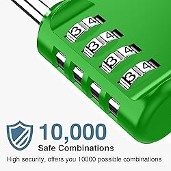 Puroma 1 Pack Combination Lock for Locker 4 Digit