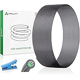 Creality PTFE Teflon Tube 4M, Upgrade Low-Resistance Star-Shaped Inner Channel Design Reduces Resistance by 30%, Support 260&deg;C High Temperatures Printing, Precision Performance in Multicolor Printing