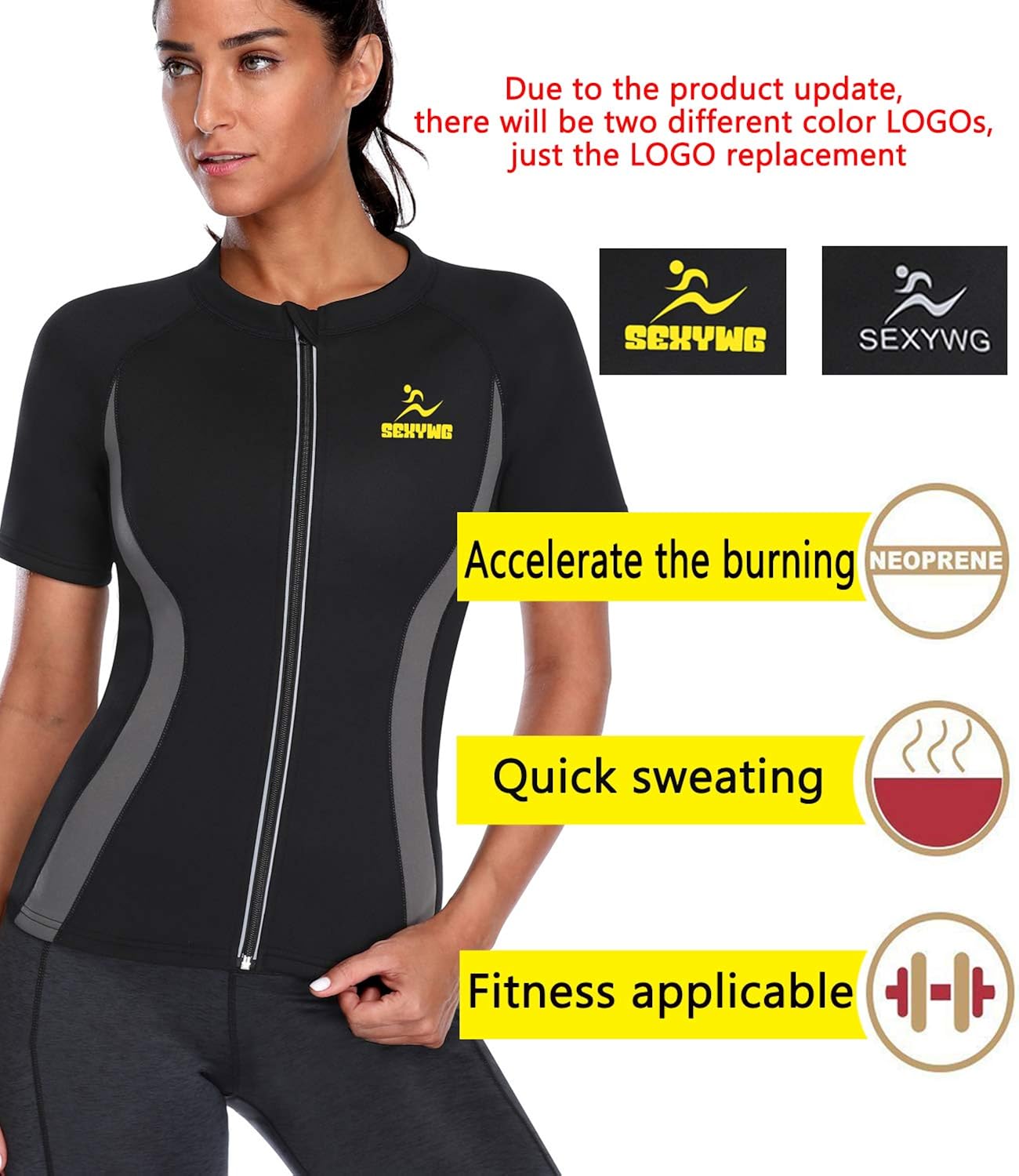 sauna shirts for womens
