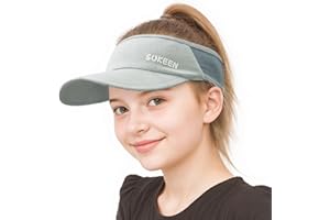 Sukeen Kids Sun Visor Hats for Girls Boys,Lightweight Sports Hat UPF50+ Sun Hat Cooling Headwear Visor for Running Outdoors