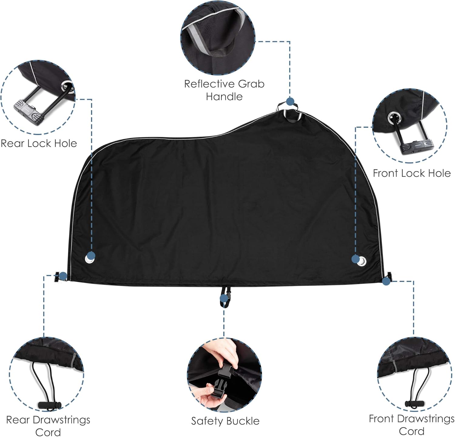 Bike Cover - Waterproof Outdoor Bicycle Storage For 1, 2 or 3 Bikes - Heavy Duty Ripstop Material - 2 Styles: Stationary and Transportation - Offers Constant Protection All Through The 4 Seasons : Sports & Outdoors