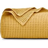 PHF 100% Cotton Waffle Weave Blanket Baby Size,Snag Proof Throw for, 30x40,Lightweight Breathable Moisture-Wicking,Oeko-TEX Certified,Machine Washable, Home Decor Gift-Ginger