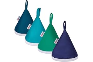 ALVABABY 4 Pcs Baby Boy Pee Covers, 3.5 * 4 In,Strong Water Absorption Pee Shield for Newborn Boy, 4-Layer Reusable Pee Cap, Diaper Changing Accessory for Baby Gift