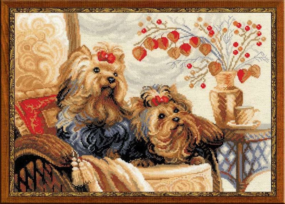 Riolis Cross Stitch Kit - 1248 - Yorkshire Terriers