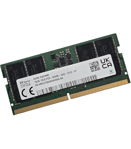 SK-Hynix 16GB 5600MHz DDR5 PC5-44800 Non-ECC CL46 262-Pin SoDimm