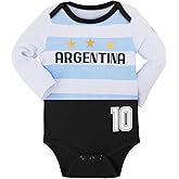 Cnins Sporty Baby Bodysuit - Long Sleeve Soccer-Themed Unisex Infant Romper 0-18 Months
