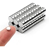 60pcs Small Magnets,Round for Refrigerator , Cylinder, Fridge , Office , Whiteboard , Durable Little Miniature Tiny Mini for 