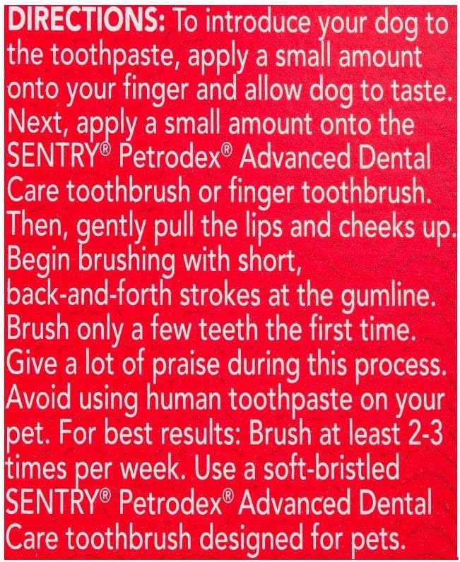 Petrodex Enzymatic Toothpaste for Dogs, Poultry Flavor 6.2oz : Pet Toothpastes : Pet Supplies