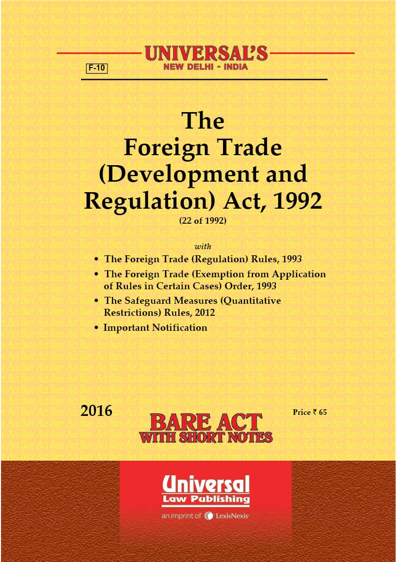 The Foreign Trade (Development and Regulation) Act,1992 The Foreign Trade (Development and Regulation) Act,1992