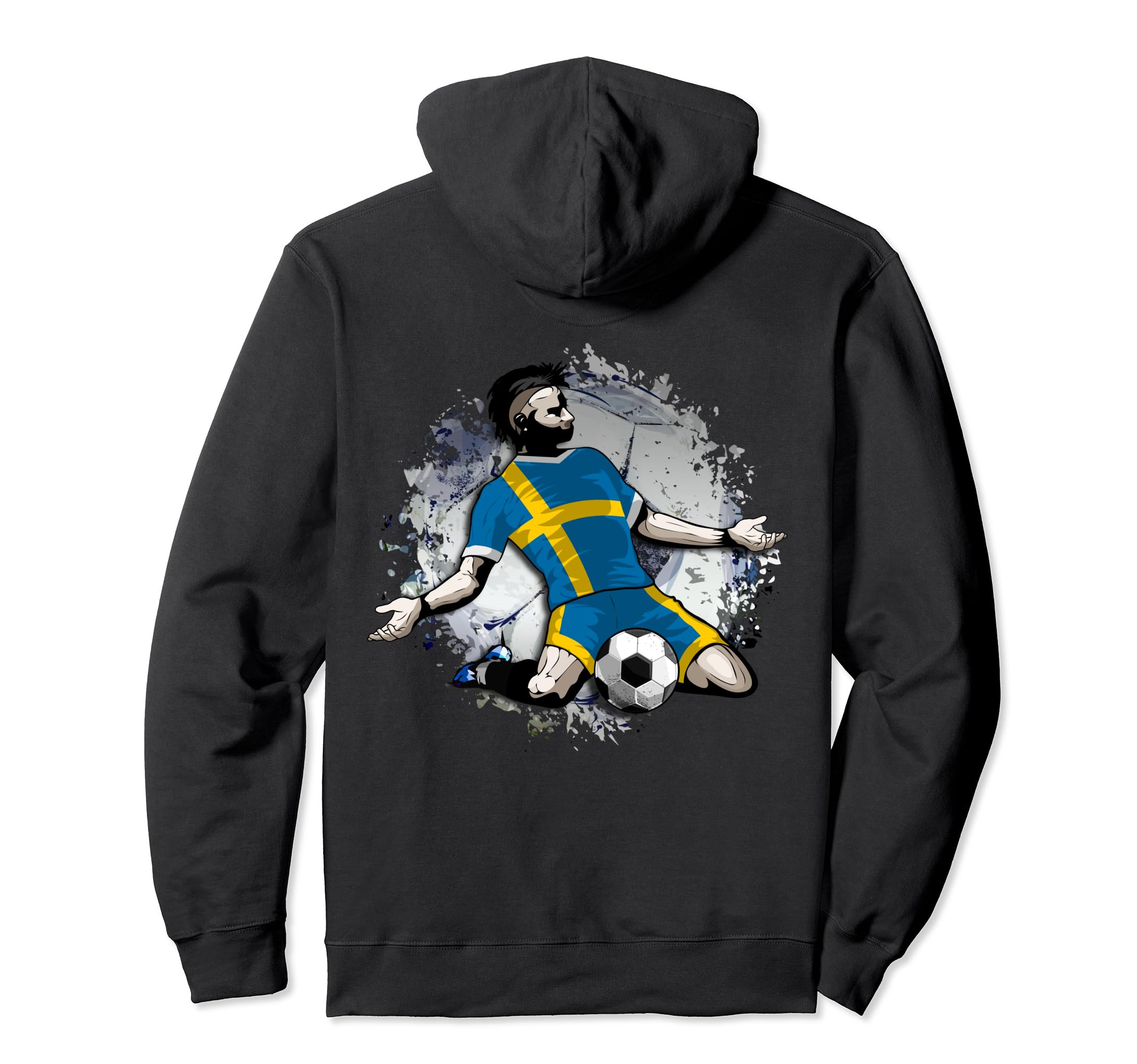 Sweden Soccer Fans Jersey- -Proud Swedish Football Lovers Pullover Hoodie