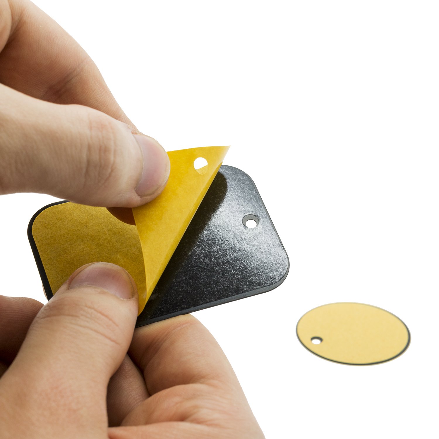 Mobilefox Magnet Holder Metal Sheet Spare Part Replacement Double Set black