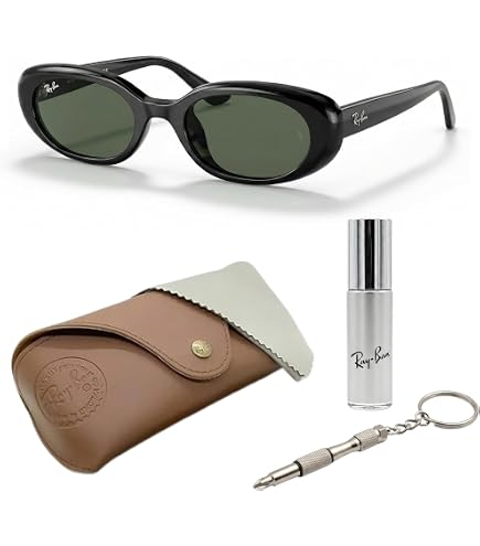 Amazon.com: Ray-Ban RB4441D Sunglasses, Black/Dark Green, 53 mm