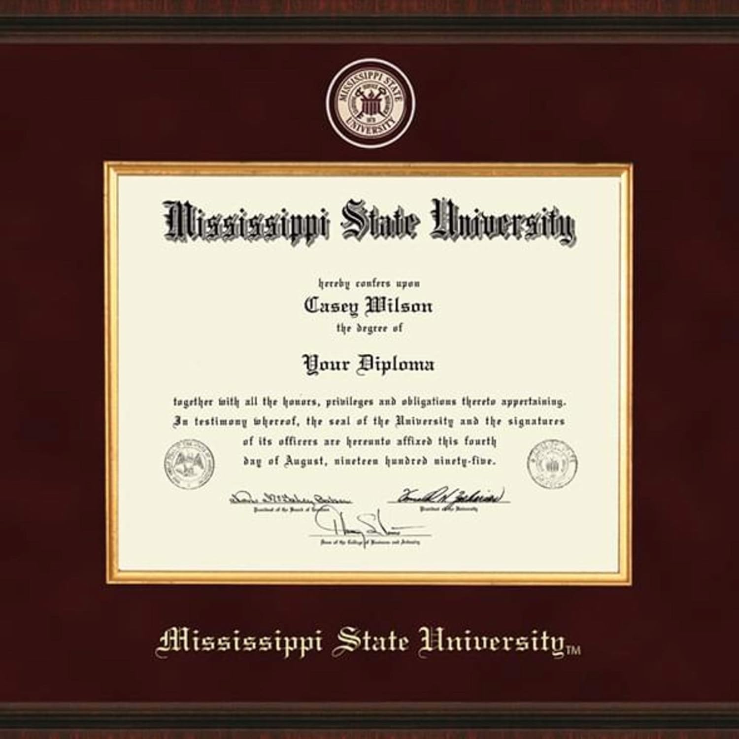 M La Hart Mississippi State Excelsior Frame Diploma Frames Silverknowesgc Fan Shop