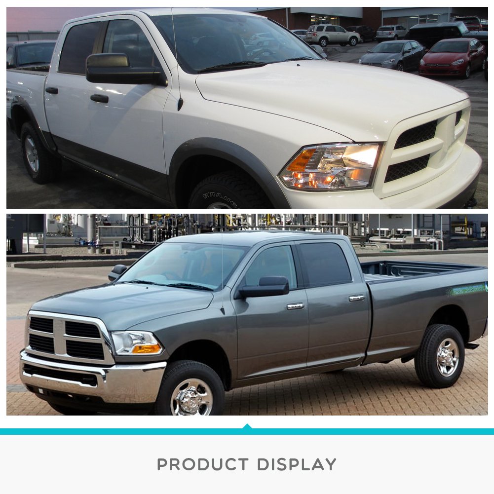 Towing Mirrors Compatible For Dodge Ram, YITAMOTOR Power Manual Flipup