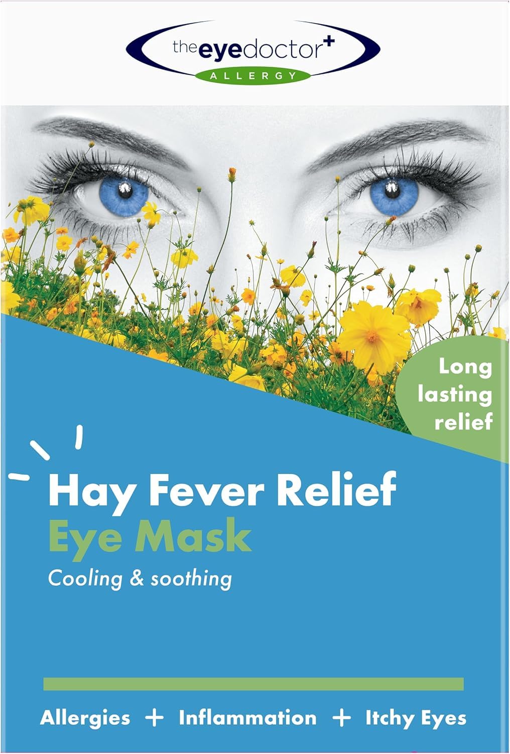 The Eye Doctor Allergy - Cold Eye Compress for Allergy & Hayfever Symptoms, Inflammation, Puffy Eyes, Headaches and Migraines - Reusable Gel Eye Mask - Cool Soothing Relief Therapy — image 1