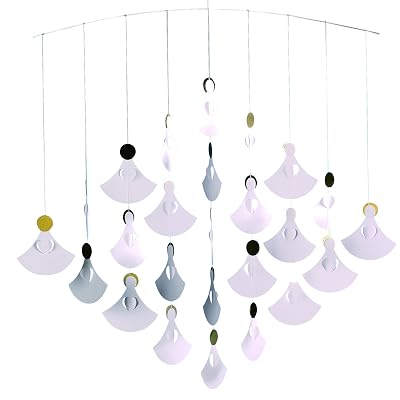 Flensted Angel Chorus Hanging Mobile - 25 Angels, Handmade In Denmark, 22 Inches, High Quality - View #9