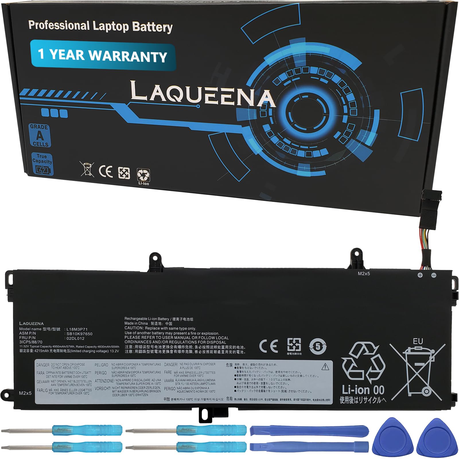 LAQUEENA L18M3P71 Laptop Battery Compatible with