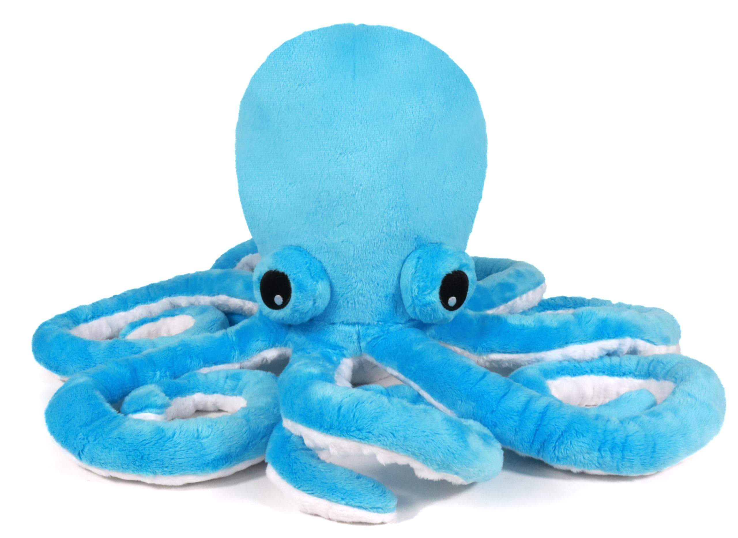 ICE KING BEAR Cute Big Eyes Octopus Large Stuffed Animals Plush Soft Toy 22 Inches (Blue)
