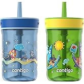 Contigo Leighton Tumbler with Straw, 14 oz, Cool Lime PAW Patrol (Color changing straw); Glacier PAW Patrol (Color changing body)