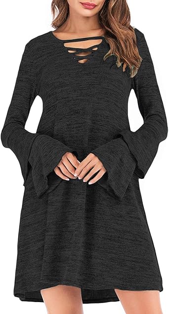 jumper dress v neck