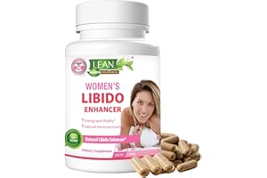 LEAN NUTRACEUTICALS Libido Booster for Women, Maca Root Fenugreek Seed Horny Goat Weed Tongkat Ali Female Energy Enhancer, Hormone Harmony Balance Mood Support Menopause Panax Ginseng DHEA Supplement Pills, 30 Capsules