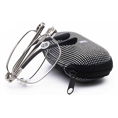 BestWahl Damen Herren Faltlesebrille Metall Lesebrille Lesebrillen Augen Brille faltbare Brillen Augenoptik Sehhilfe Lesehilf