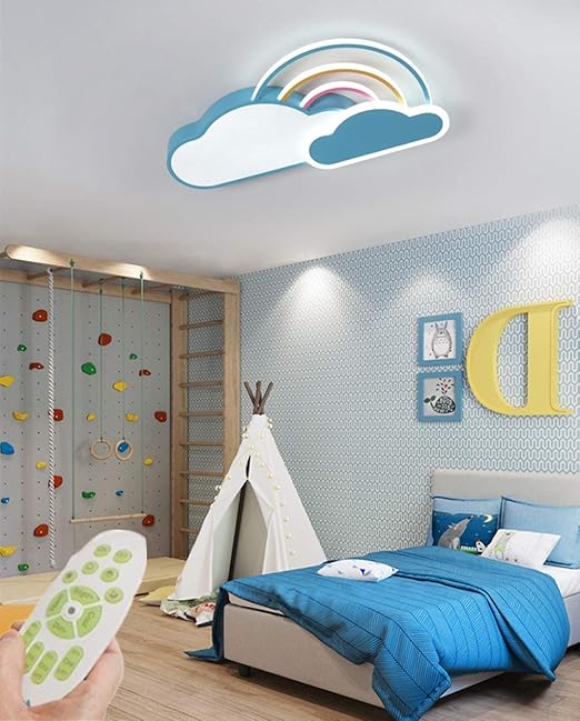 Zoovqi Led Ceiling Light Creative Cloud Ceiling Lamp With Remote