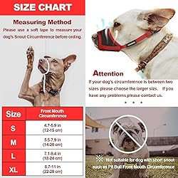Dog Muzzle, Soft Nylon Muzzle for Small Medium