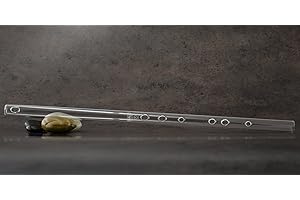 HALL CRYSTAL FLUTES Hall Crystal Flute 11999 - Inline Glass Flute in F - Clear Glass