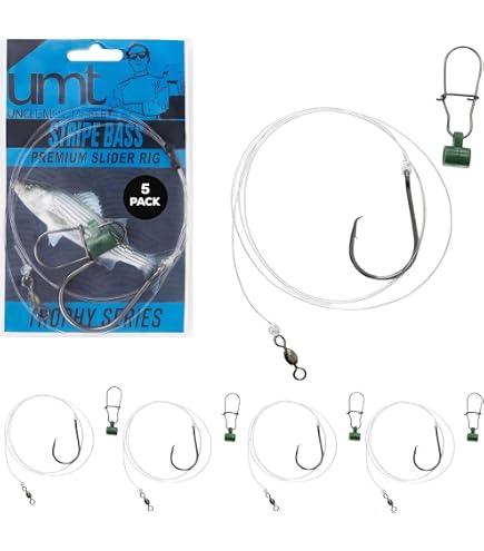 Dovesun Terminale Fish Finder Con Galleggiante 520mm, 90LB, 6 Pezzi – Ami Circle 5/0 E 8/0 Per Pesca In Surf A Squali E Spigole - 4