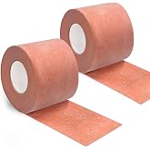 2 Roll Waterproofing Membrane, 5Inch X 98.4Ft 20Mils Thick Waterproof Membrane for Shower Polyethylene Fabric Tile Underlayment Seam Tape for Tile Wall Floors, Sauna Steam Room
