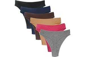 Yuamose High Waist Postpartum Underwear & C-Section Recovery Maternity Panties Cotton Thongs For Women 6 Pack