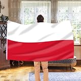AhfuLife Poland Flag 5ft x 3ft Double Sided Polyester with Brass Eyelets view 5