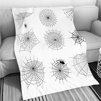 Amazon Com Super Soft Flannel Thicken Blanket Spiders Vector Web