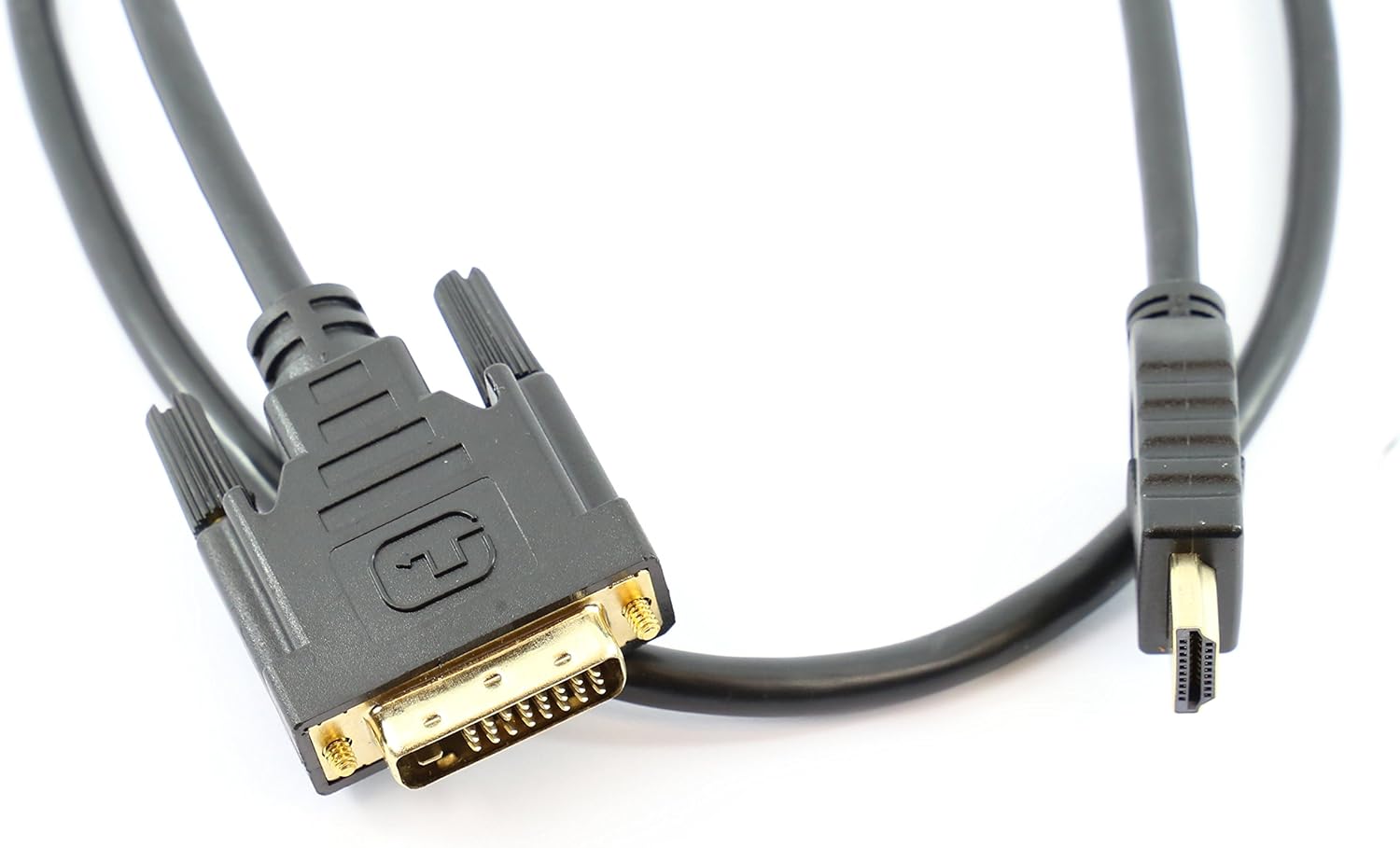 rhinocables HDMI to DVI Display Cable - 24+1 DVI-D to 19 Pin HDMI Adapter Lead with Gold-Plated Contacts, 7m
