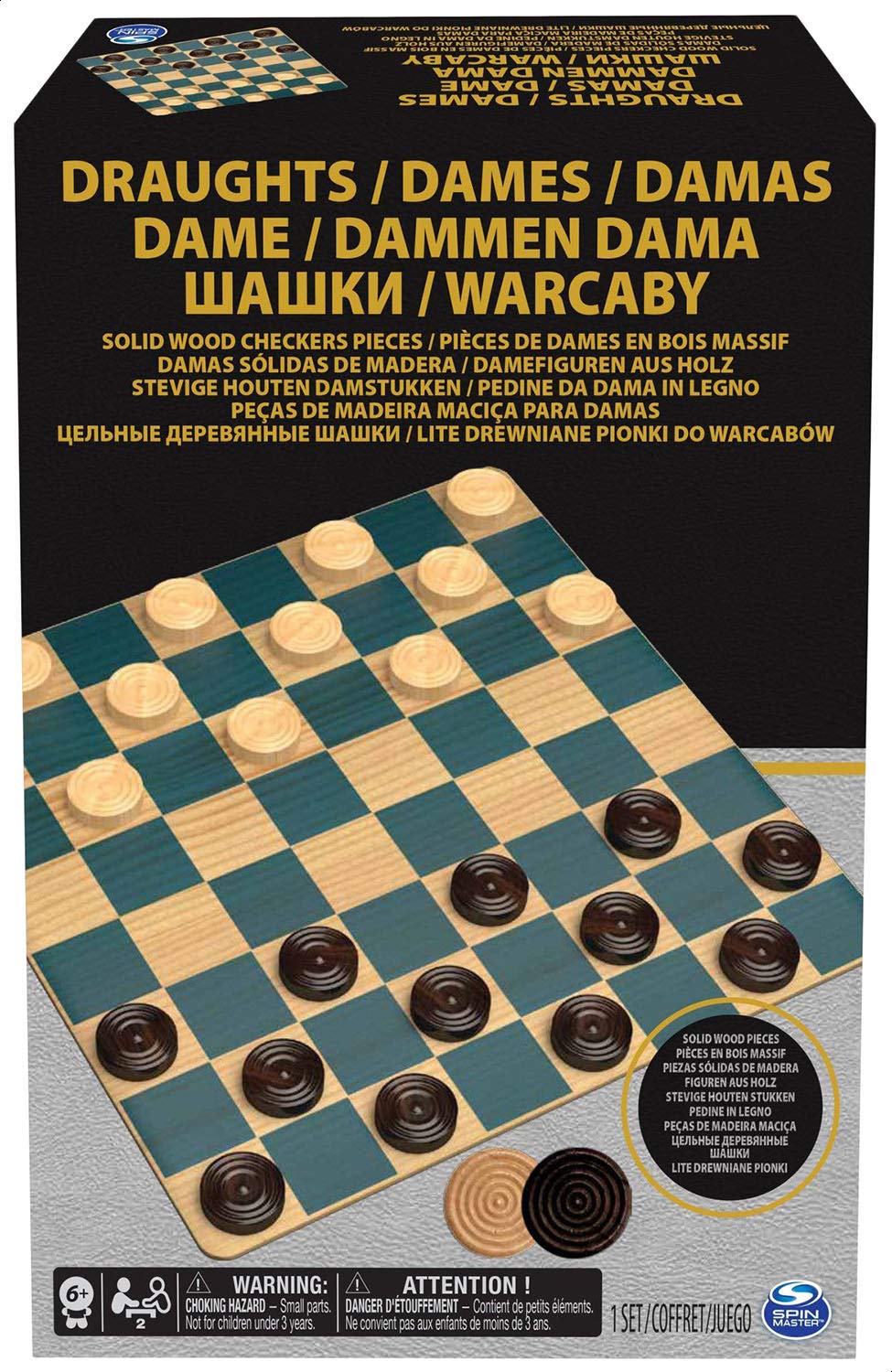 Spin Master Classic Games - Checkers/Draughts