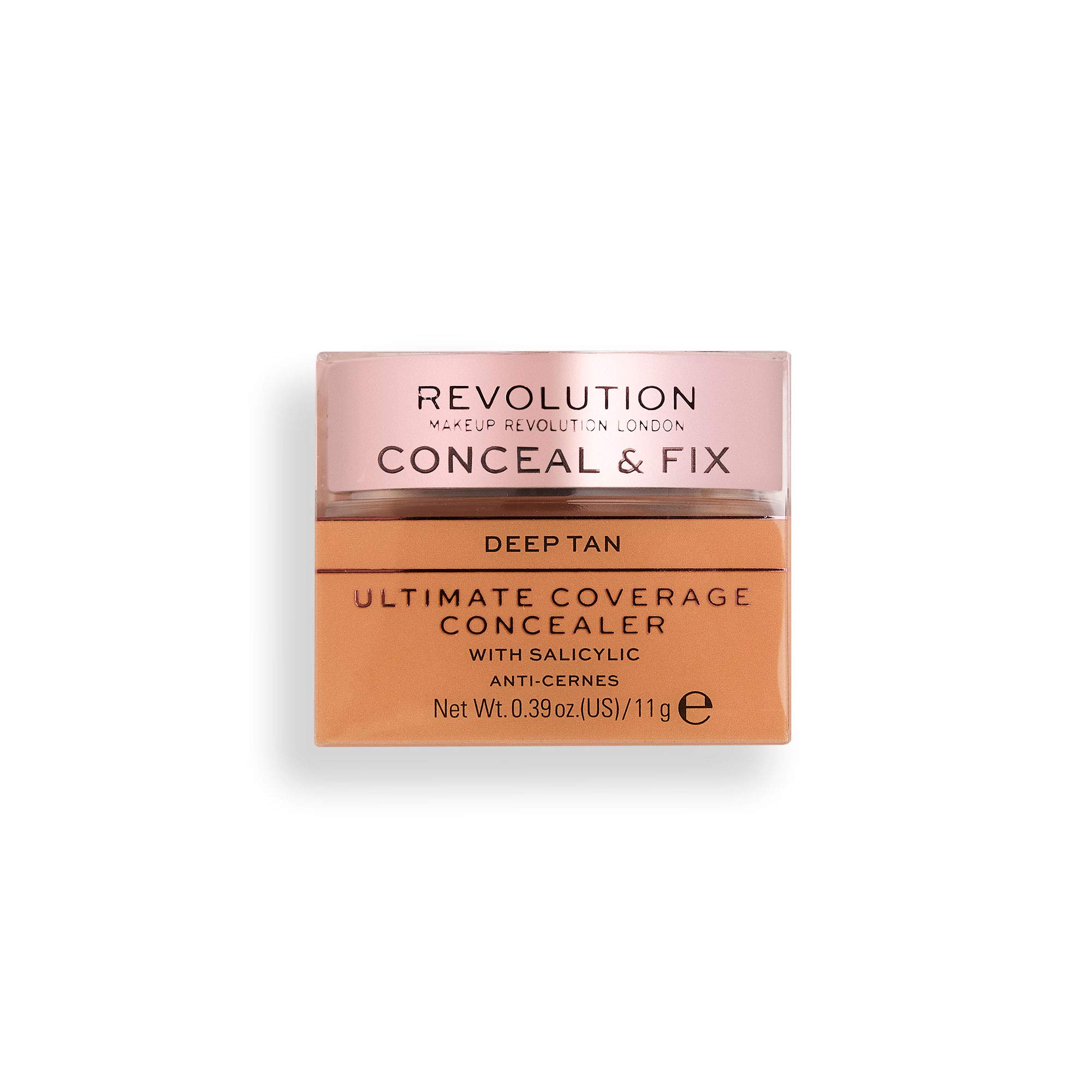 Revolution Beauty London, Conceal and Fix, Ultimate Coverage, Concealer, Deep Tan, 11g