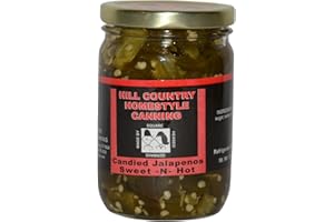 BLUEBONNET CREEK FARMS Texas Hill Country Candied Jalapeno Peppers 12 oz