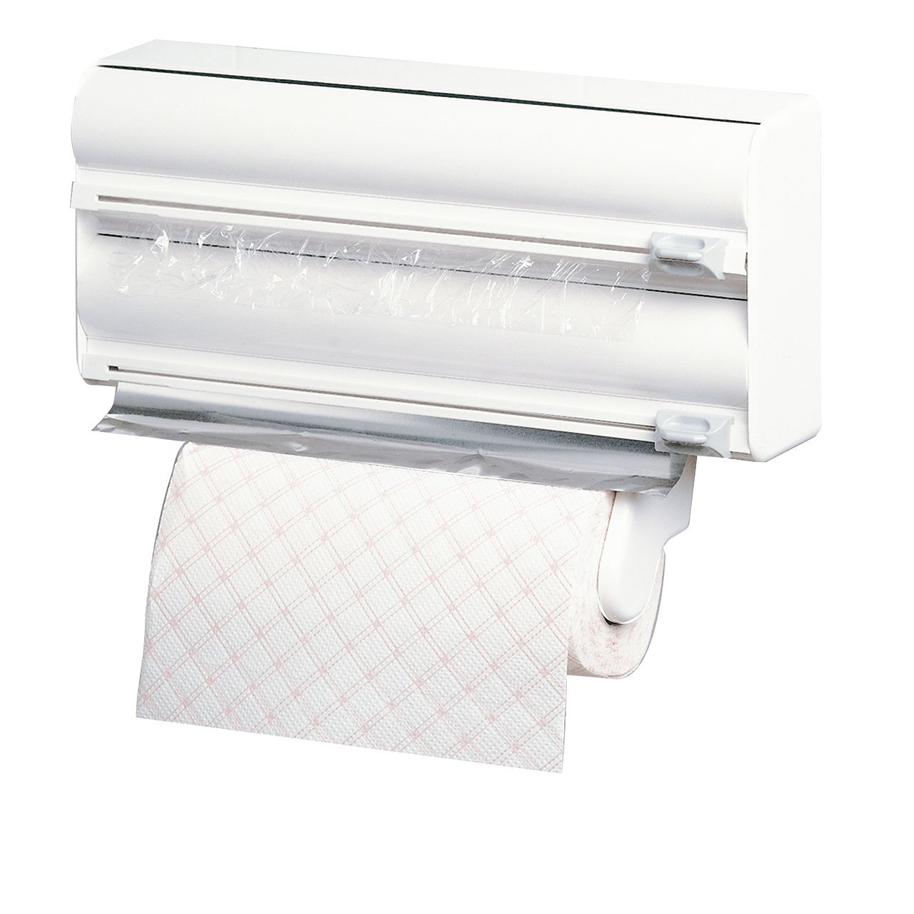 Rayen Kitchen Roll Holder, ABS, White, 15 x 4 x 10 inches, 2200 Model Number, Wall Mount