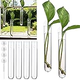 Baderke 6 Pack Window Propagation Stations Plastic Wall Hanging Planter with Suction Cups Brush Window Suction Plant Holder Vases Tubes Terrarium for Home Office Decor (Tube)