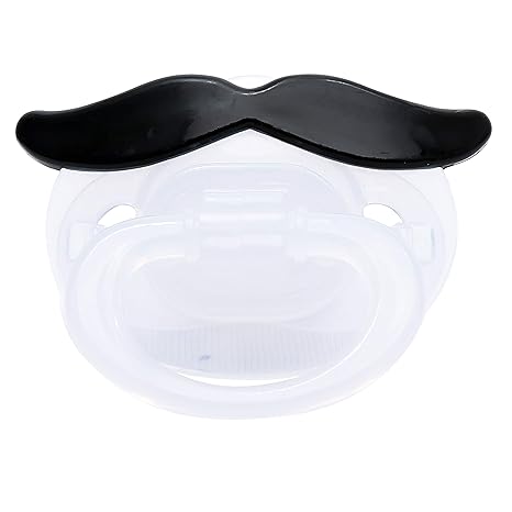 1st Step BPA Free Funny Moustache Pacifier