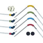 4-Pack Replacement Meat Temperature Probes for Weber Probe, iGrill &amp; Weber Connect Smart Grilling Hub, 2.5mm Plug 48in Cable, &plusmn;1&deg;C Accurate Washable Thermometer Probes, Color-Coded, -22&deg;F to 572&deg;F