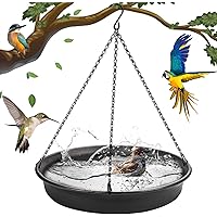 Hanging Bird Bath Hanging Bird-Feeder - CARGEN Garden BirdBath Tray Wildlife Feeder Plate Water Bowl or Water Bowl for Outdoo